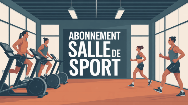 Salle de sport moderne avec adhérents, ambiance dynamique