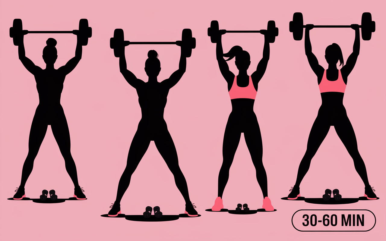 Étapes de la séance type de cross training illustrées