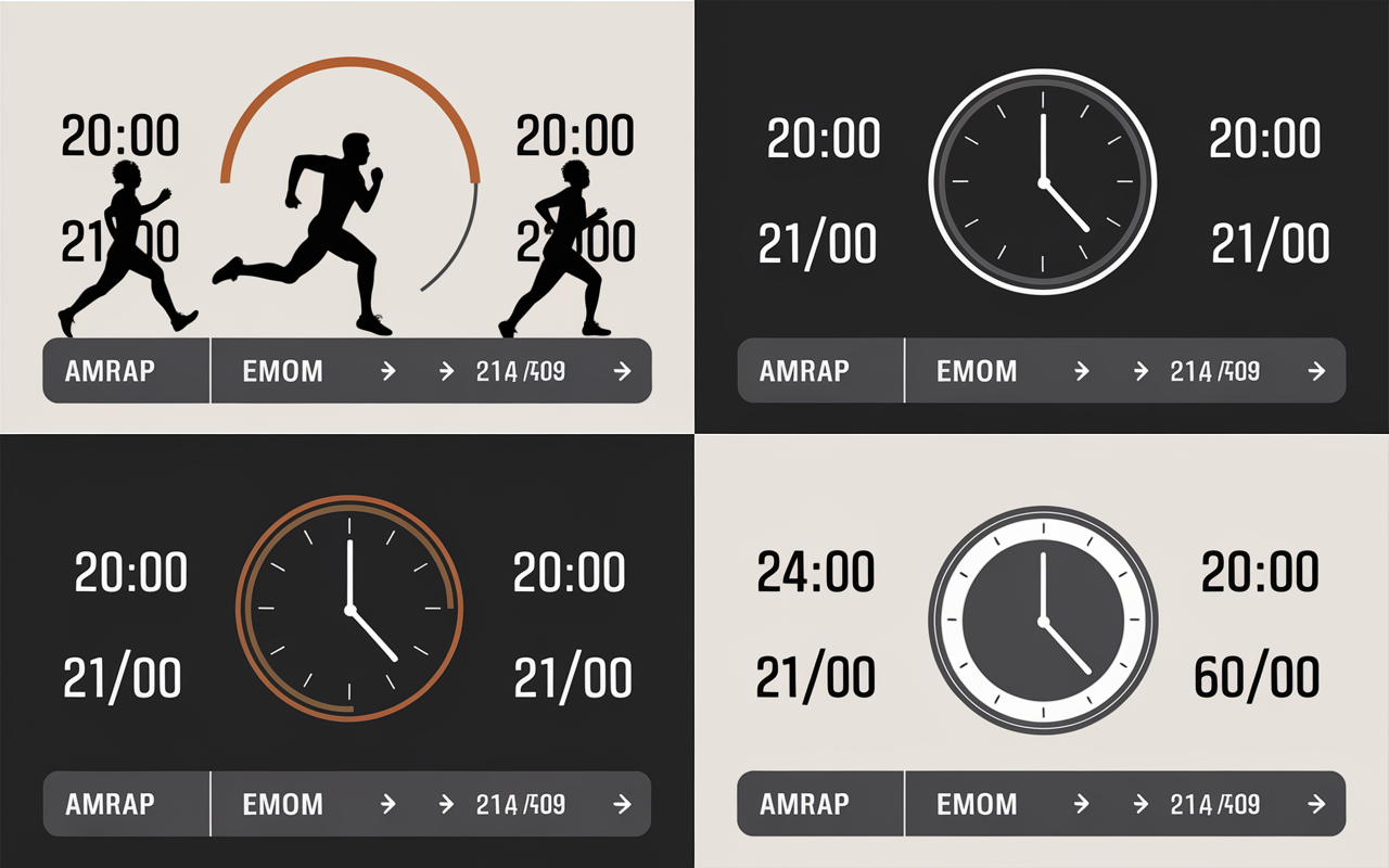 Formats WOD CrossFit AMRAP EMOM For Time visuel
