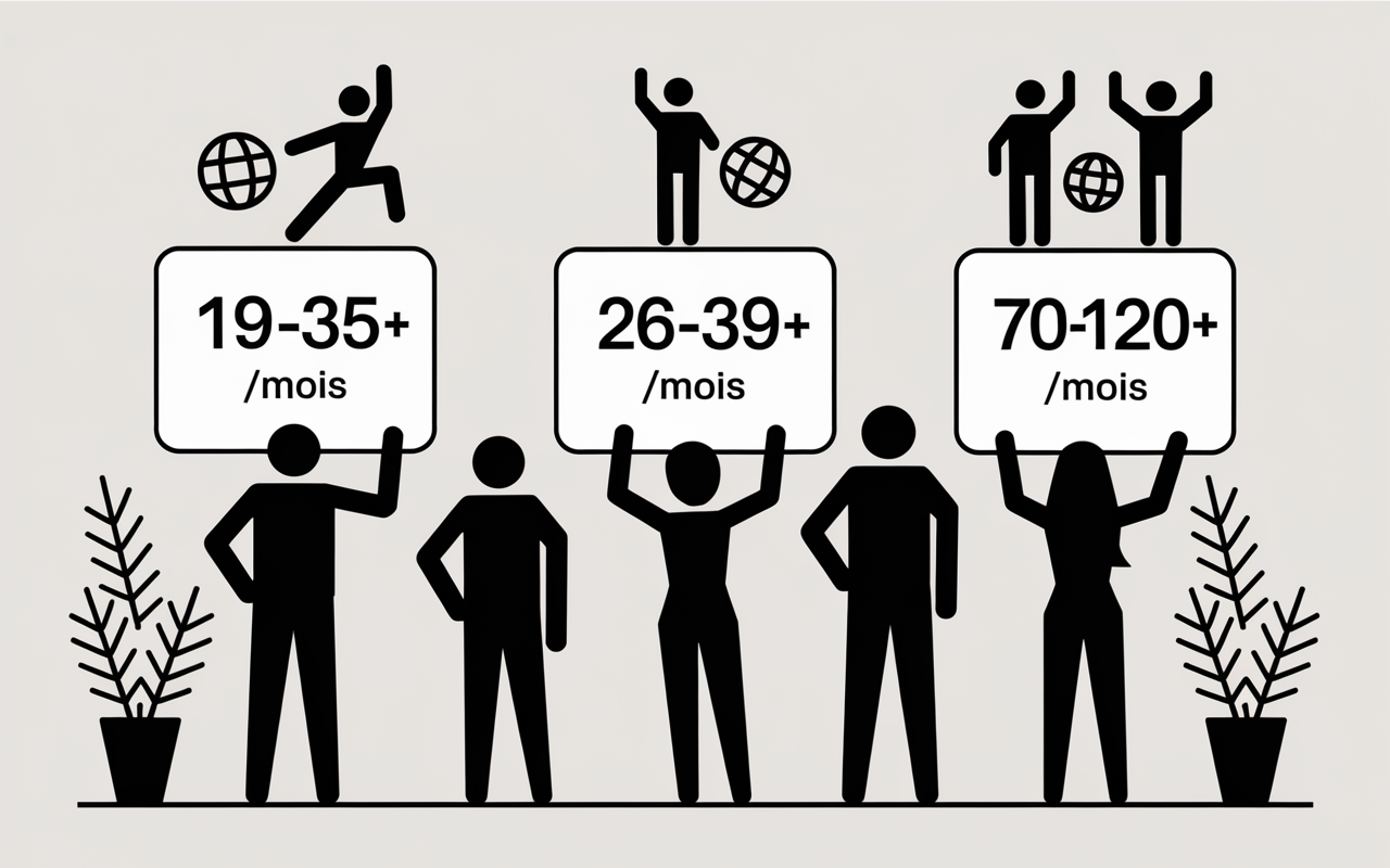 Comparatif prix abonnements salle de sport