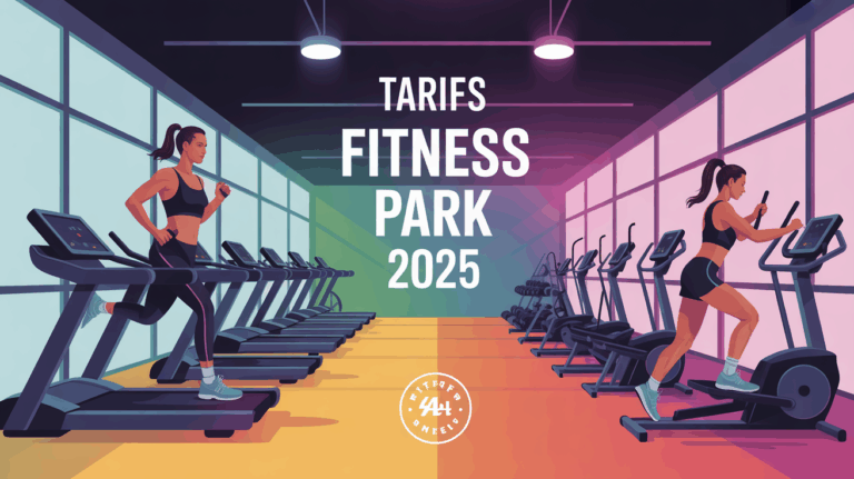 Salle de sport moderne dynamique avec tarifs Fitness Park 2025