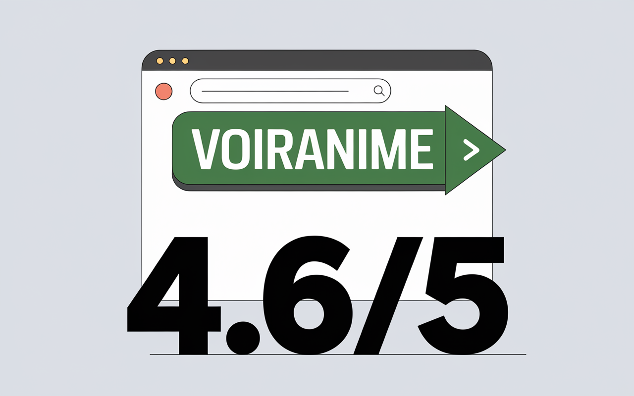 Barre d'adresse URL Voiranime note 4.6