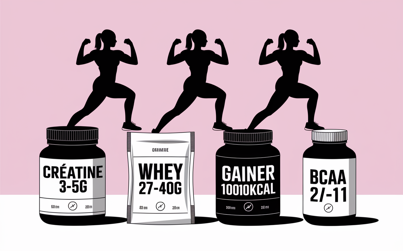 pots creatine whey gainer bcaa comparatif