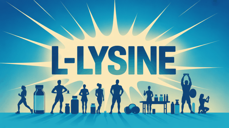 Supplement L-lysine et aliments pour sportifs, ambiance dynamisme