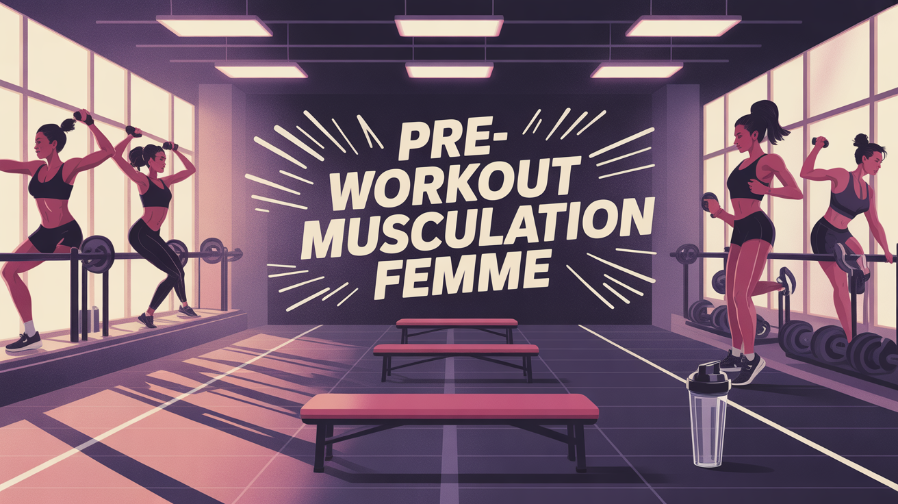 pre-workout musculation femme accessoires shaker salle