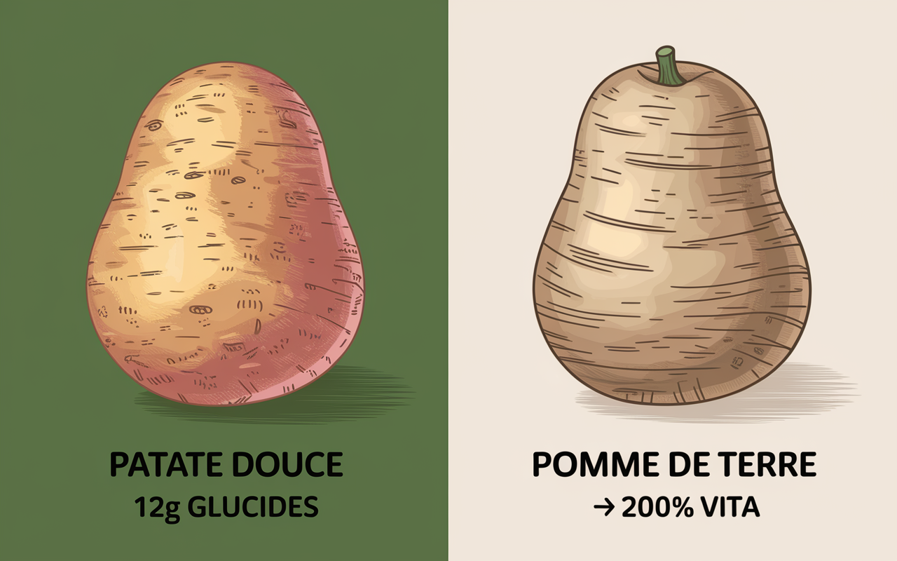 Patate douce vs pomme de terre nutritionnel
