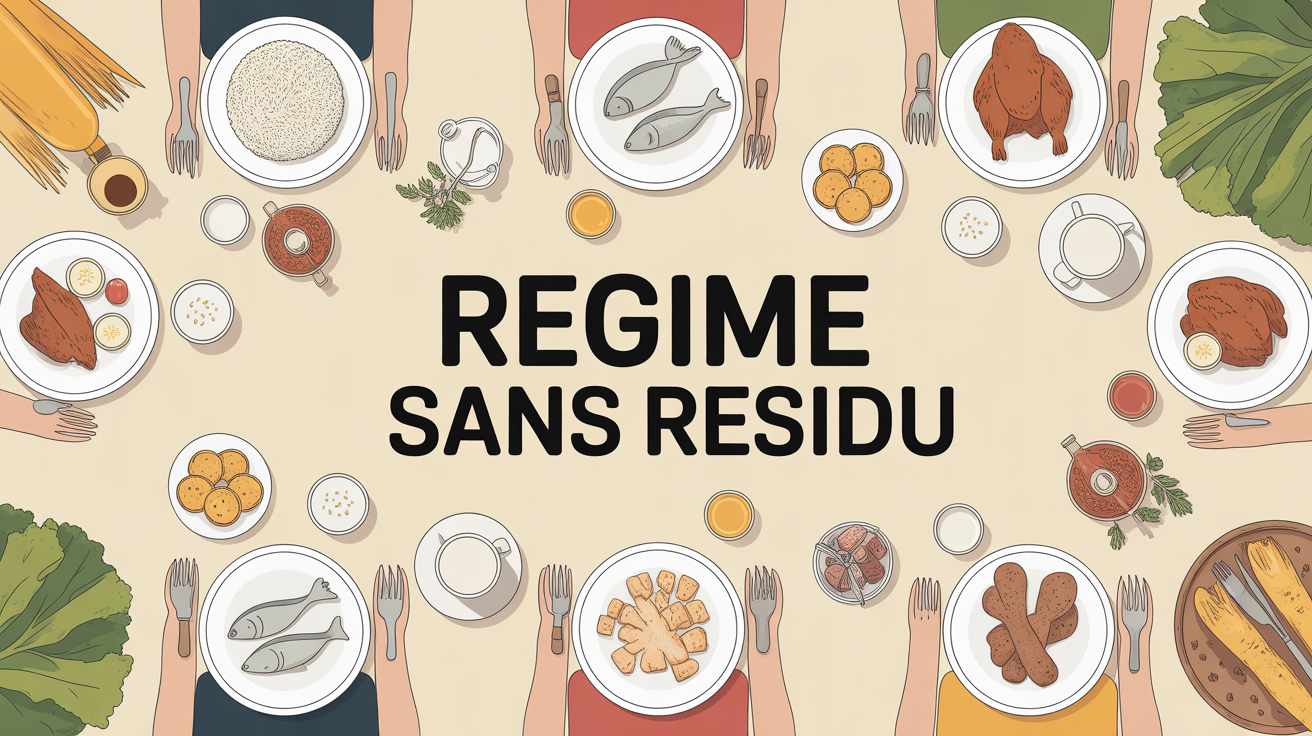 Assiette regime sans residu aliments autorises poulet riz poisson