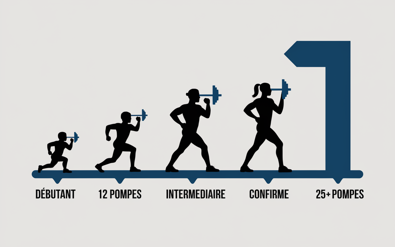 100 pompes par jour progression musculation niveaux