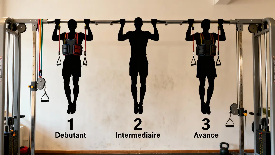 Progression niveau barre de traction accessoires
