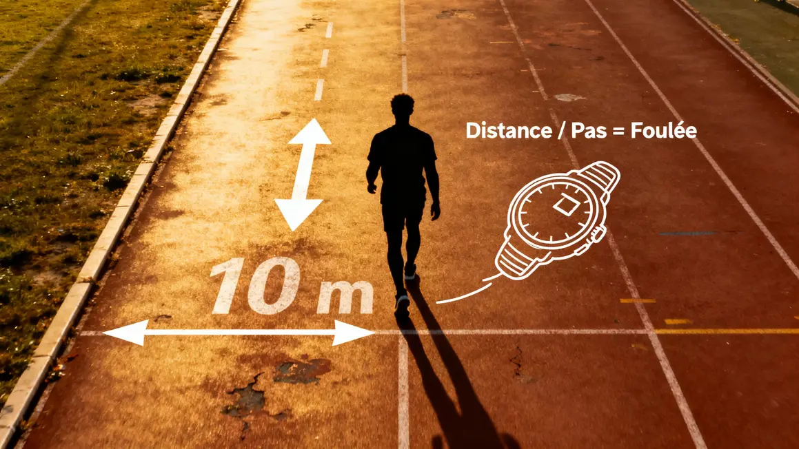 calcul pas pour 1 km sur piste sportive podomètre