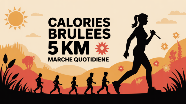 marche quotidienne calories brulees 5 km