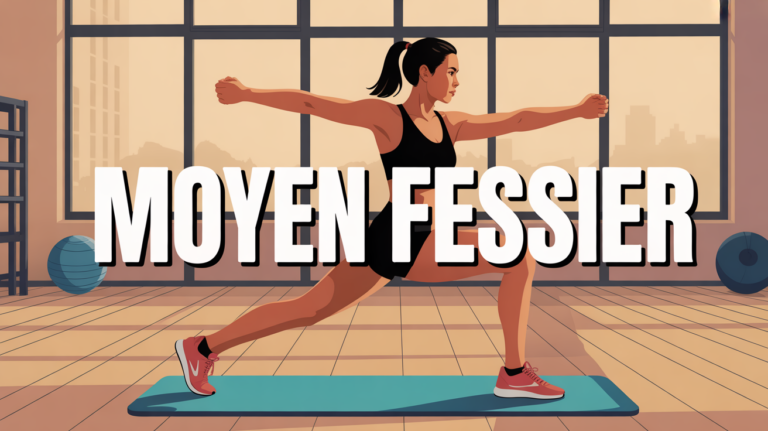 femme effectue exercice moyen fessier salle sport