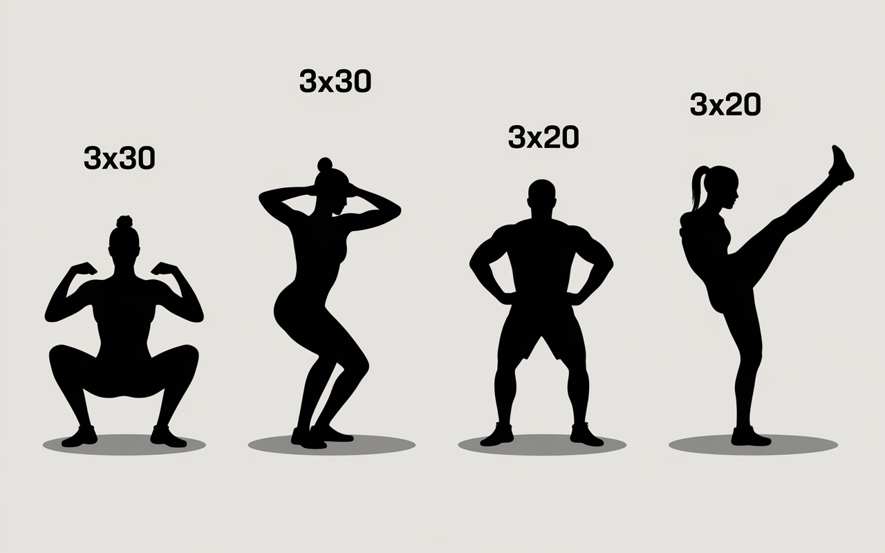 exercices fessiers squat fente perte de graisse