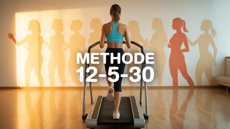 femme sport methode 12-5-30 tapis roulant incline