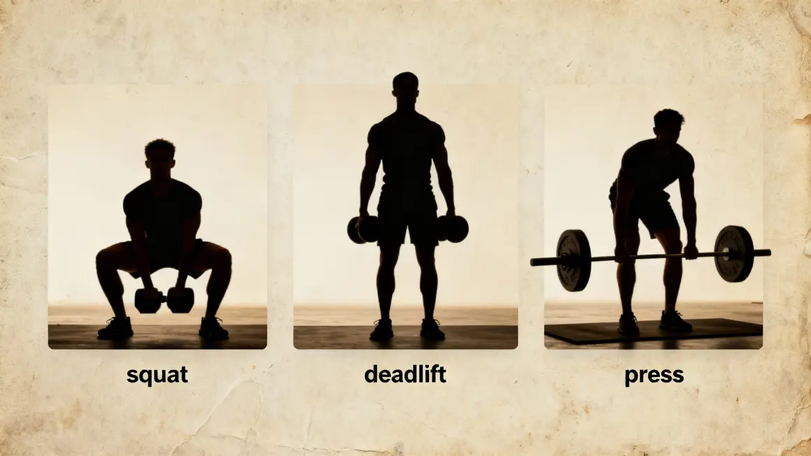 Silhouettes CrossFit squat deadlift push press