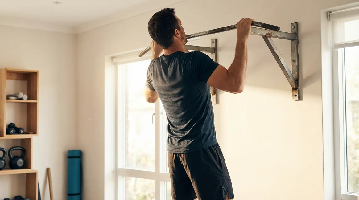 Entraînement barre de traction adulte actif dos posture