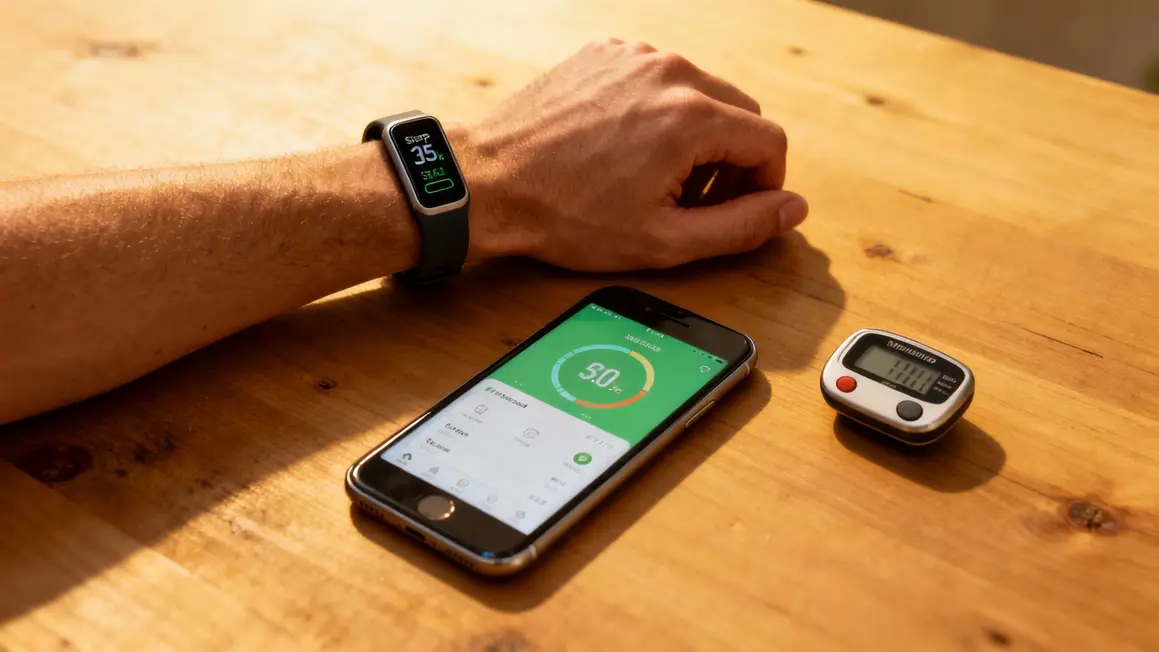 Bracelet connecté, podomètre, application pour suivre 30000 pas