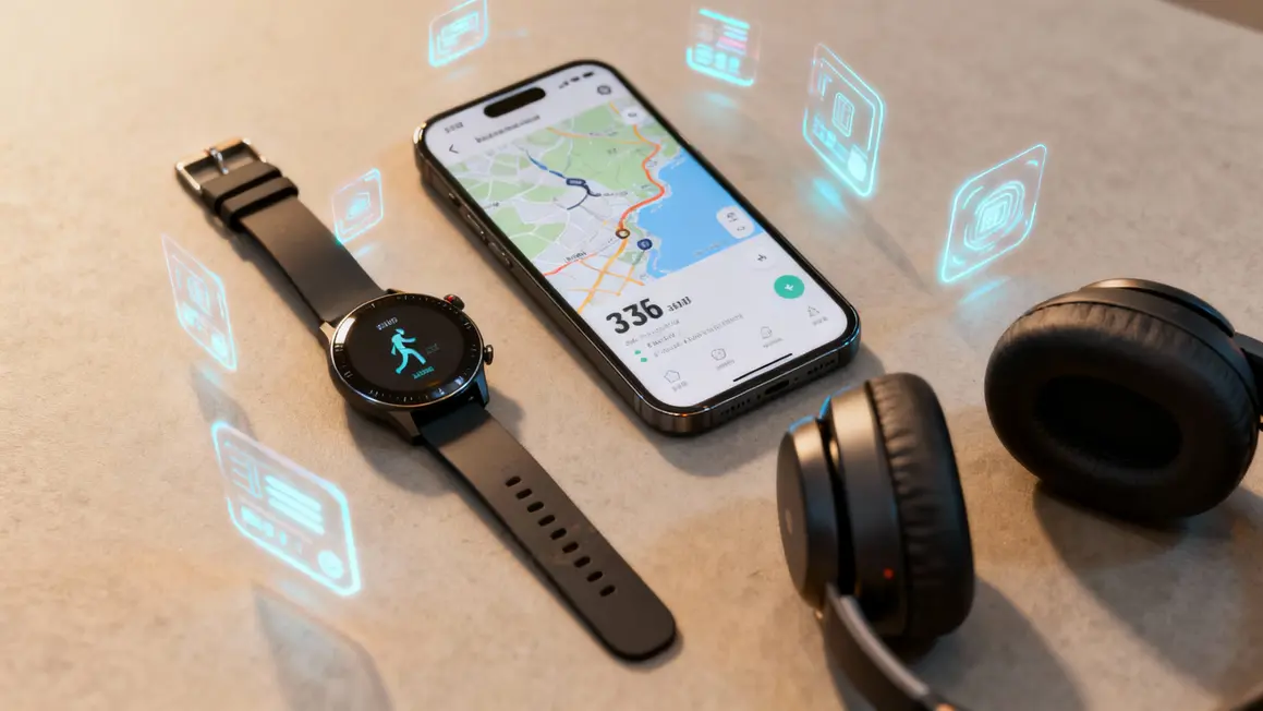 montre connectee smartphone suivi vitesse