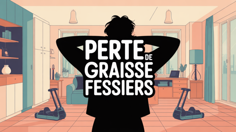squat perte de graisse fessiers illustration