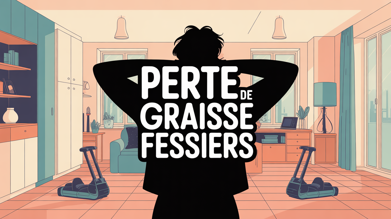 squat perte de graisse fessiers illustration