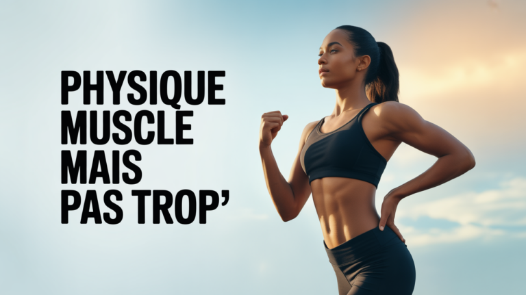 silhouette athlétique physique muscle mais pas trop