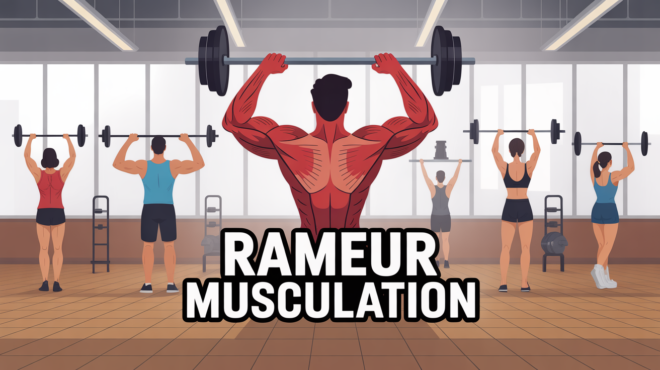 rameur musculation et activation des muscles