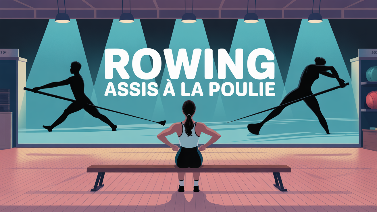 rowing assis a la poulie femme salle de sport
