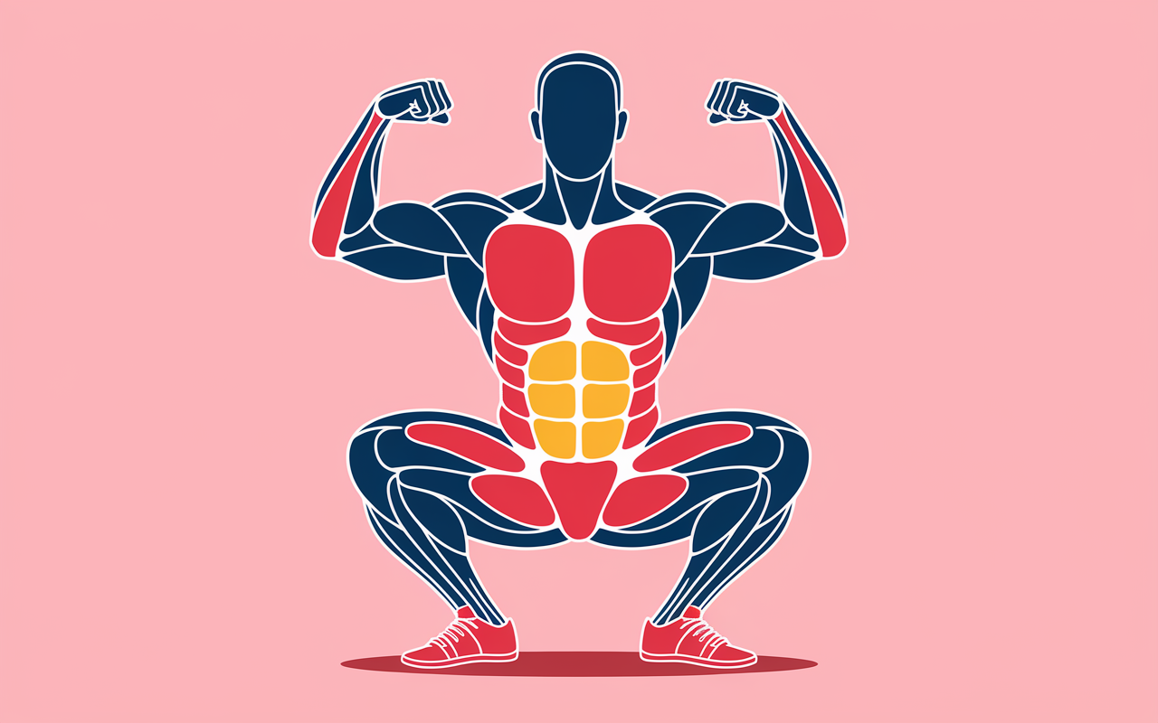 squat haltères groupes musculaires principaux