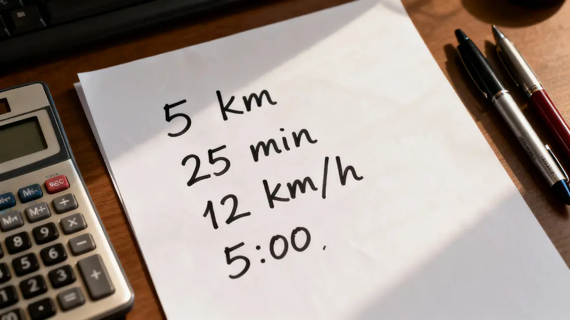 Tableau distances temps allures vitesse course à pied