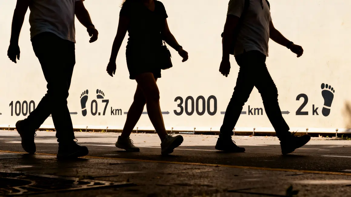 equivalence 1000 pas 0 7 km marche urbaine
