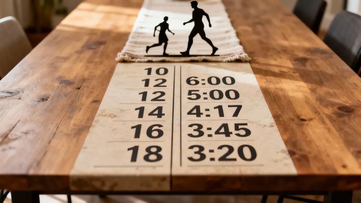 tableau equivalence vitesse allure