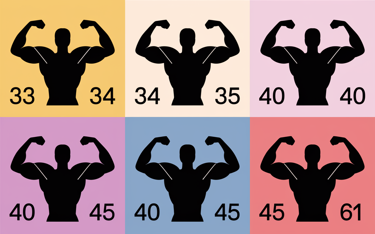 silhouettes bras valeurs tour de bras musculation