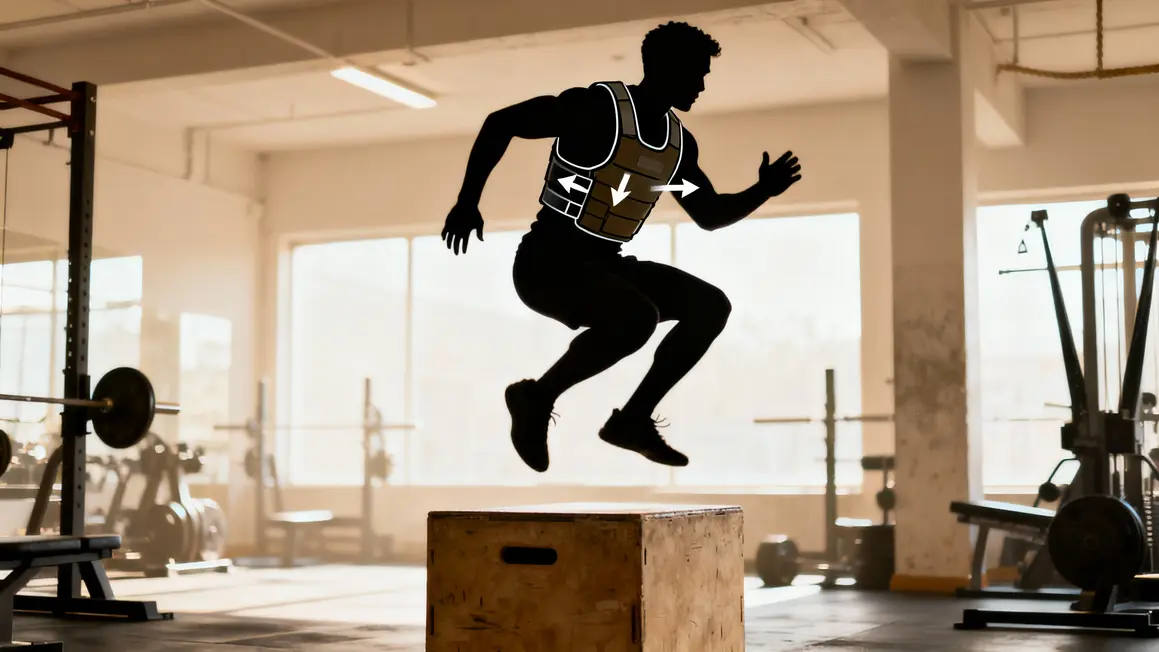 gilet lesté saut musculation cardio salle
