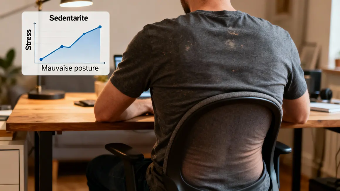 douleurs bas du dos facteurs sédentarité posture