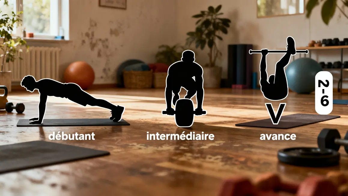 programme abdominaux exercices niveaux