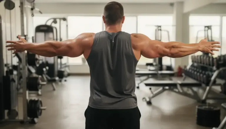 triceps saillants homme dos salle musculation