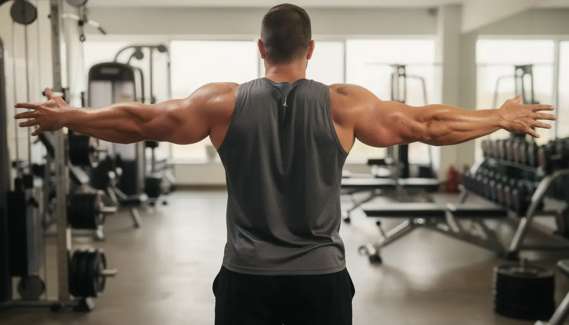 triceps saillants homme dos salle musculation