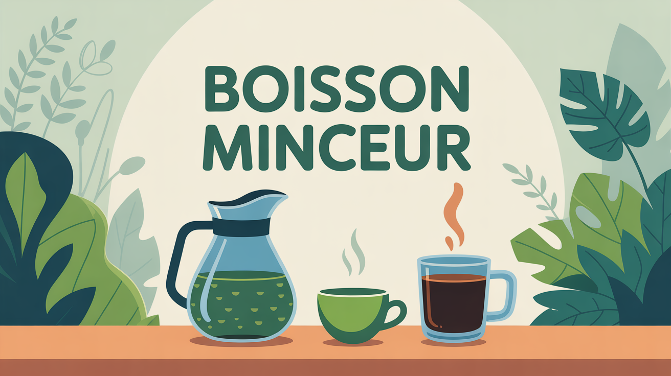 illustration boisson pour perdre du poids carafe cafe the