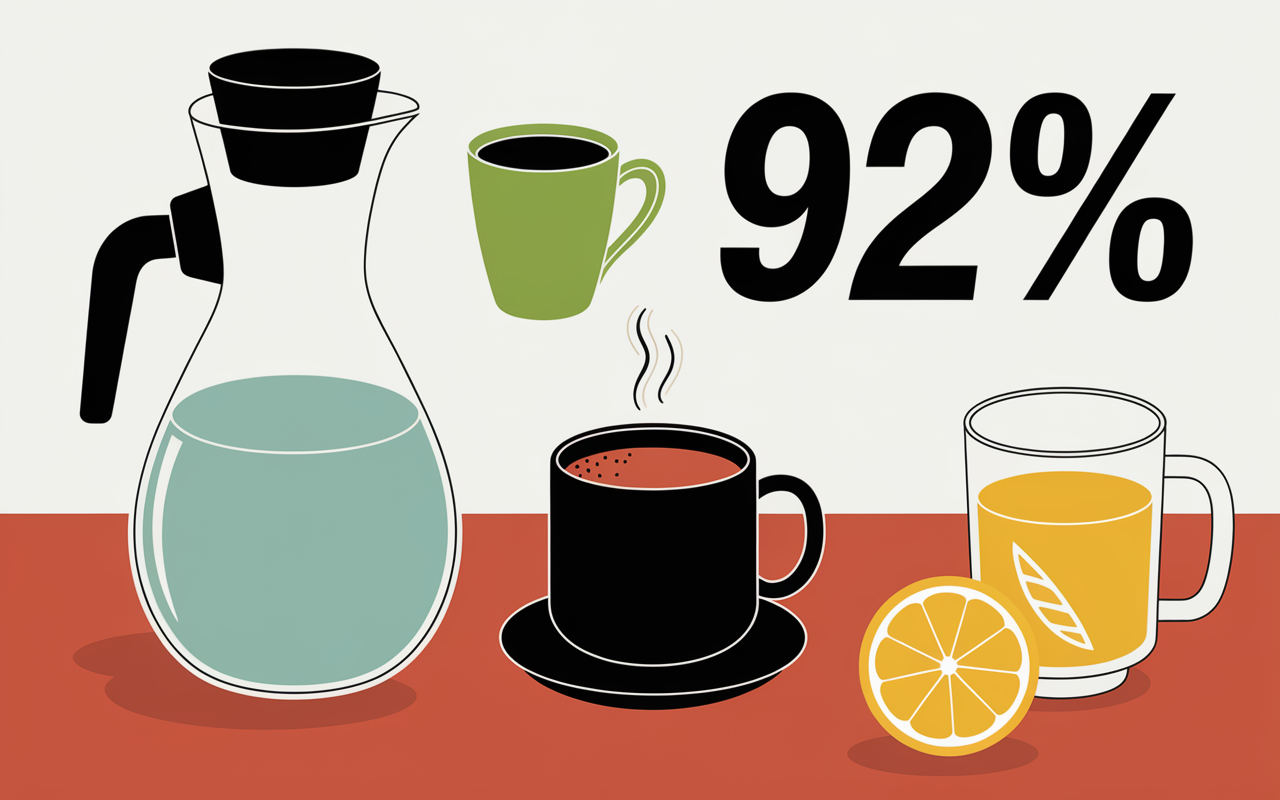 tableau illustratif boisson pour perdre du poids