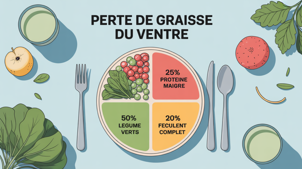 assiette equilibree pour maigrir du ventre alimentation