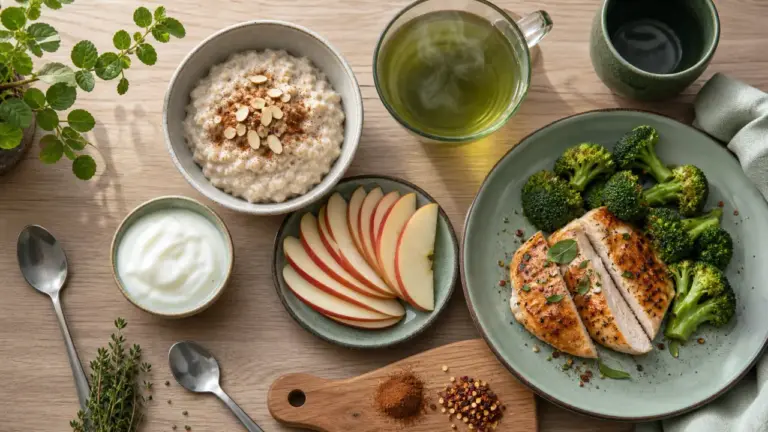 Aliments brûle graisse : avoine, thé vert, protéines et yaourt