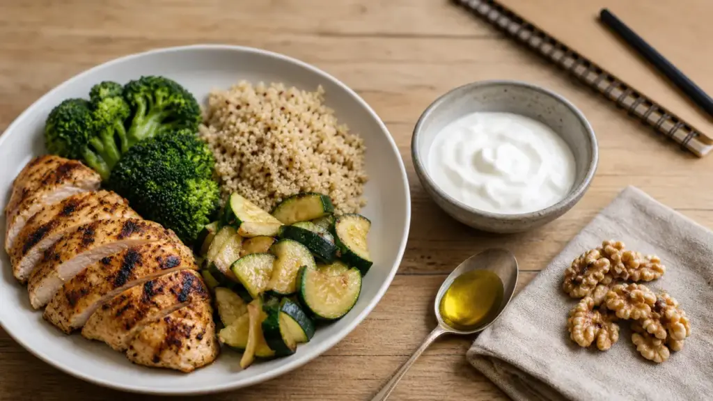 Quoi manger en regime : protéines, fibres, repas qui calènt