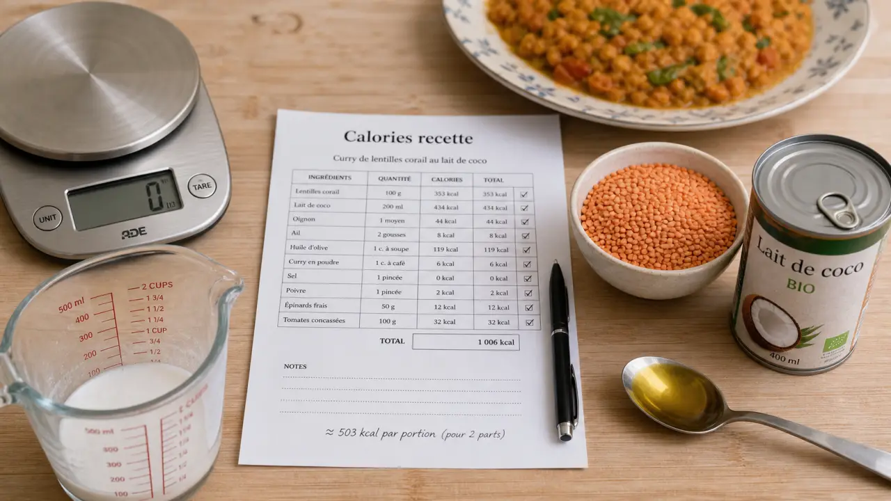 Calculer les calories d une recette : ingrédients et tableau calories