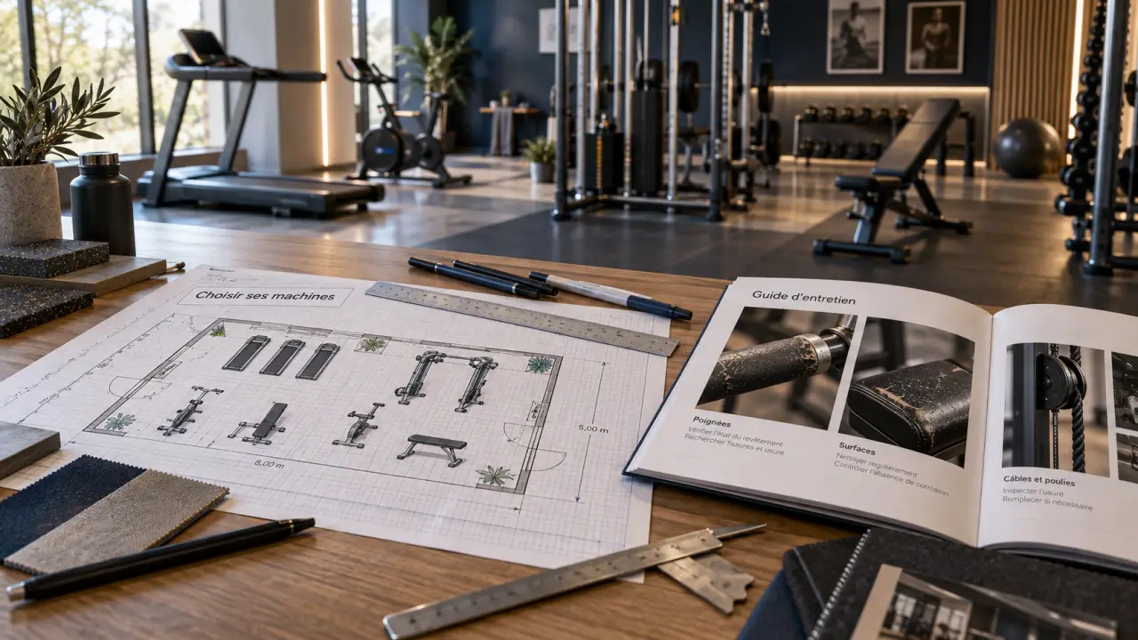 Machines de salle de sport : plan d’implantation et choix selon espace et usage