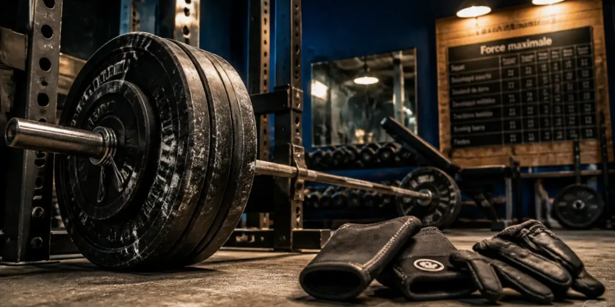 Musculation pour la force : 80 % de 1RM et 6 exercices en salle