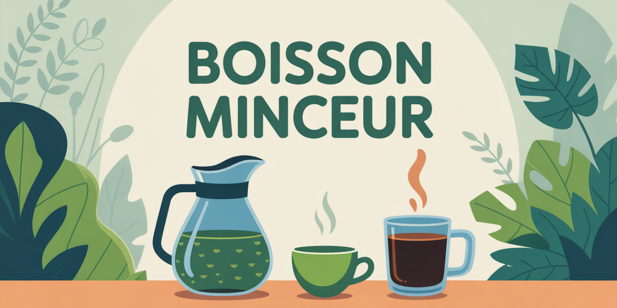 illustration boisson pour perdre du poids carafe cafe the