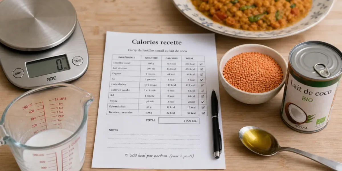 Calculer les calories d une recette : ingrédients et tableau calories