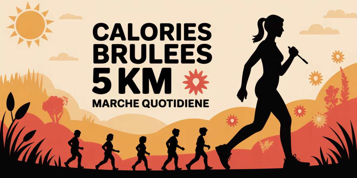 marche quotidienne calories brulees 5 km