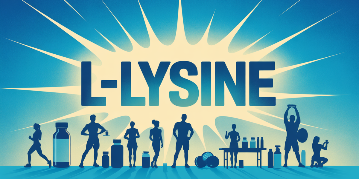 Supplement L-lysine et aliments pour sportifs, ambiance dynamisme