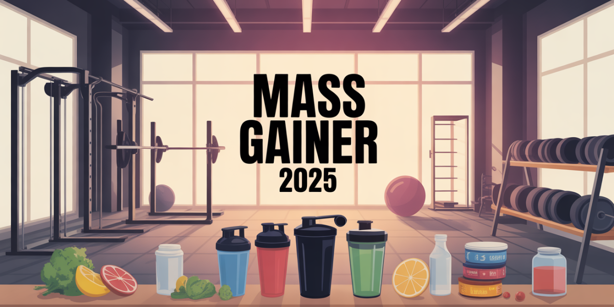 illustration mass gainer 2025 salle de sport titre lumineux